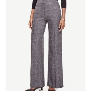 Ann Taylor wide leg herringbone pants